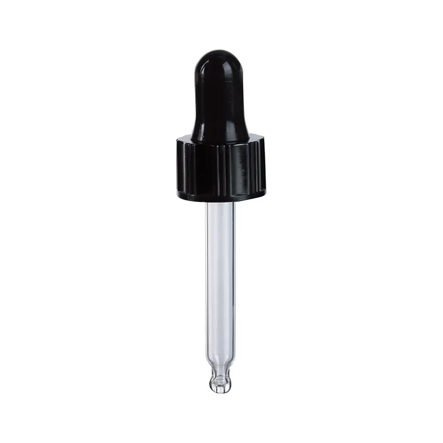 18mm 20mm 22mm 24mm Neck Bent Ball Tip Pipette Droppers with Screw Cap
