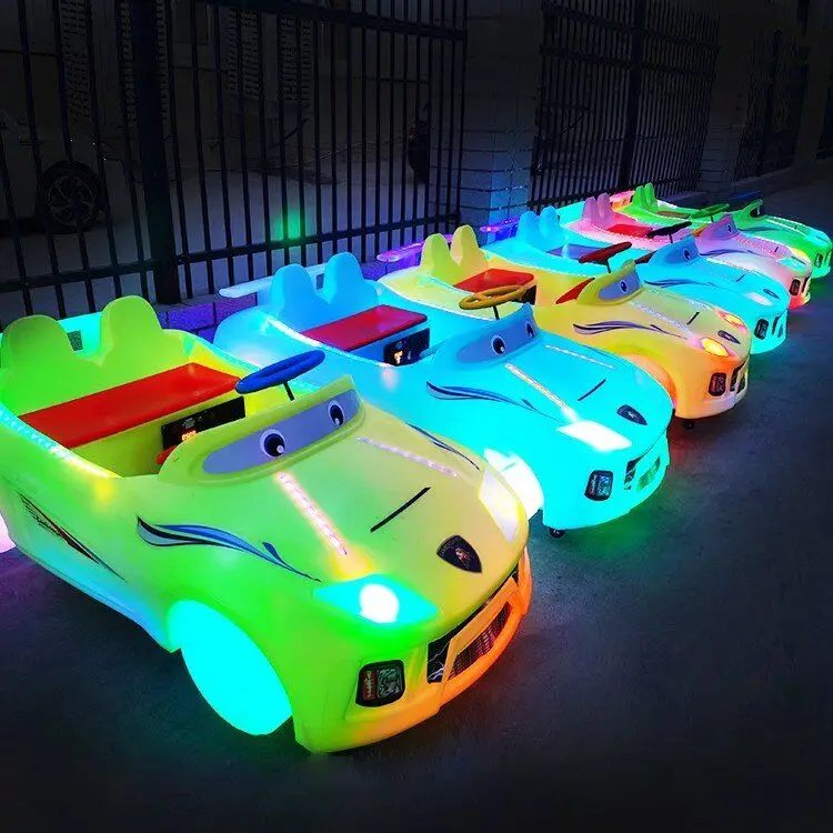 Manufacturer sells mall children electric four-wheel Toy Car New Light Sports car double seat battery bumper car