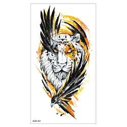Tiger Lion Animal Pattern Arm Temporary Tattoo Sticker Waterproof Body 3d Tattoo Sticker