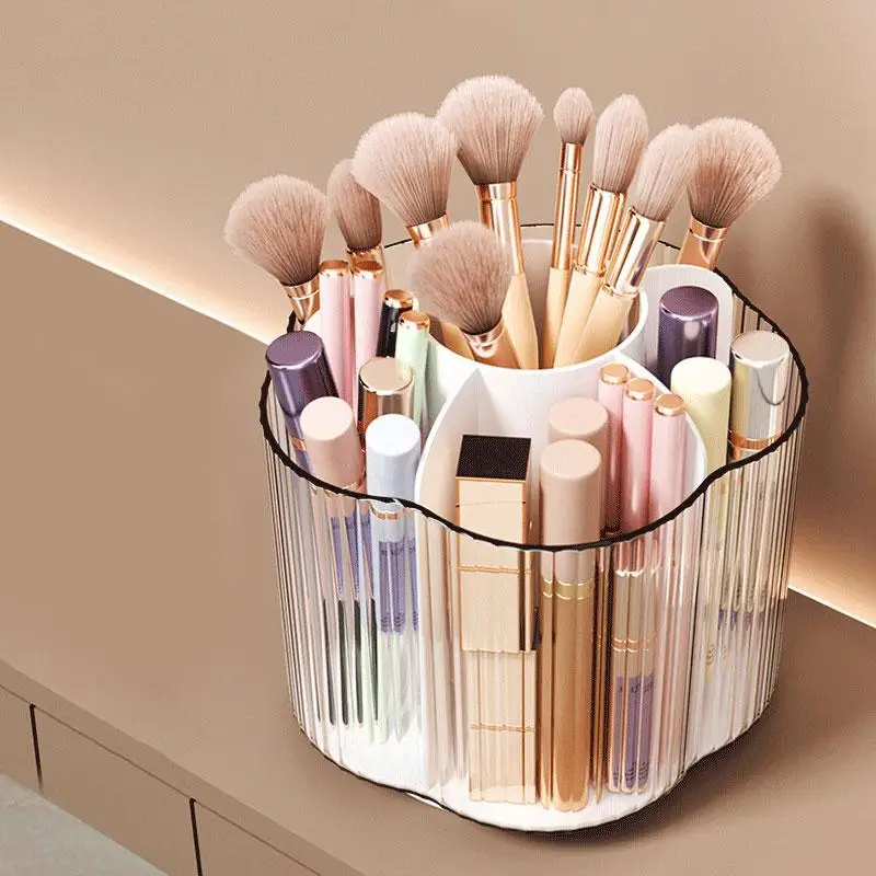 Topwill Large Capacity Office Desk Organizer 360 Rotating Makeup Brush Holder Pen Holder For Kids