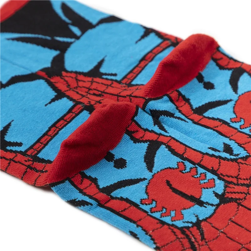 Amazon hotsale fashion Venom Spiderman comics cotton cute teen boys tube cartoon socks