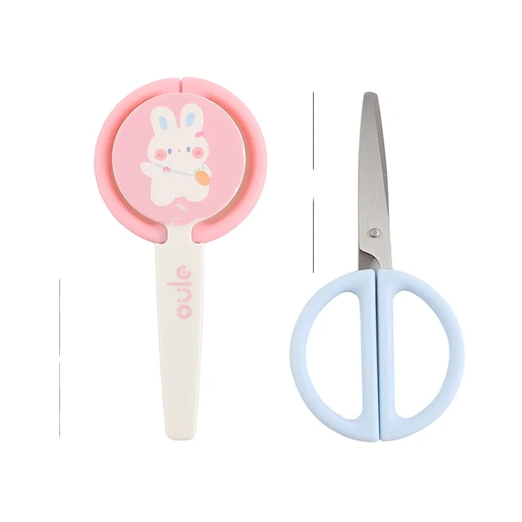 Миниатюрные канцелярские принадлежности с рисунком животных, поставщик ножниц для офиса с футляром для ножниц