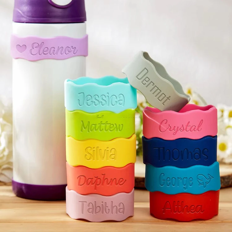 Hot selling mother and baby products milk bottle silicon band water cup cover baby bottle non-slip anti-scalding silicone band