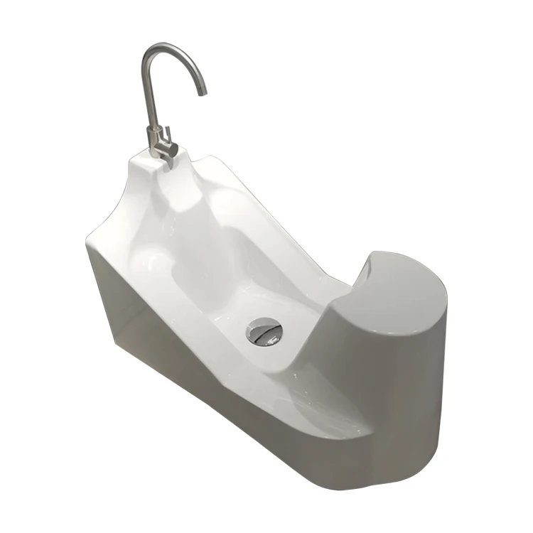 High Quality Muslim Prayer Basin Acrylic Material Foot Washing Sink Wudu Ablution Station for Sale