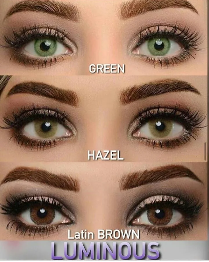 Ежедневные цветные контактные линзы по хорошей цене рецептурные LUMIRERE HAZEL #2 корановый материал 10 шт. внутри