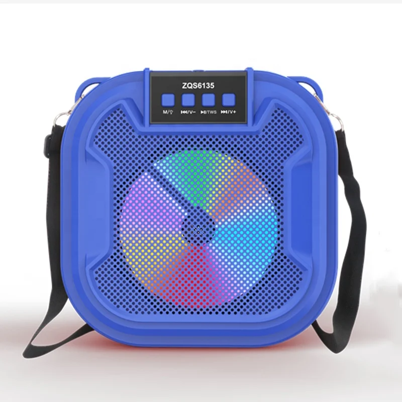 2022 Wholesale Scalable Subwoofer Bass Colorful Led Speakers Waterproof Wireless Stereo Blue tooth Sound Box Speaker