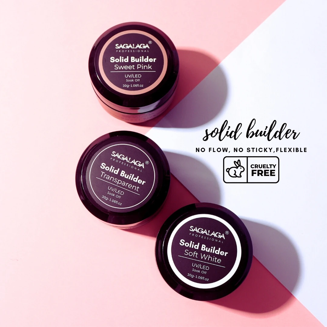 Professional Solid Extension Gel Nail Builder Long Lasting for Nail Art Design 3D Sculpture UV Hard Gel Custom Logo