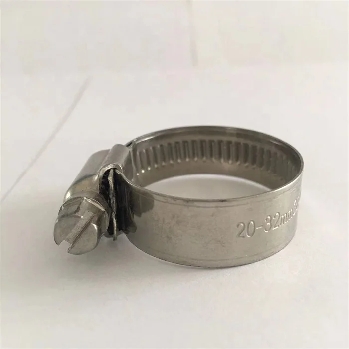 Stainless steel hose clamp hose pipe reinforced strength German Type Worm Drive Hose Clamp