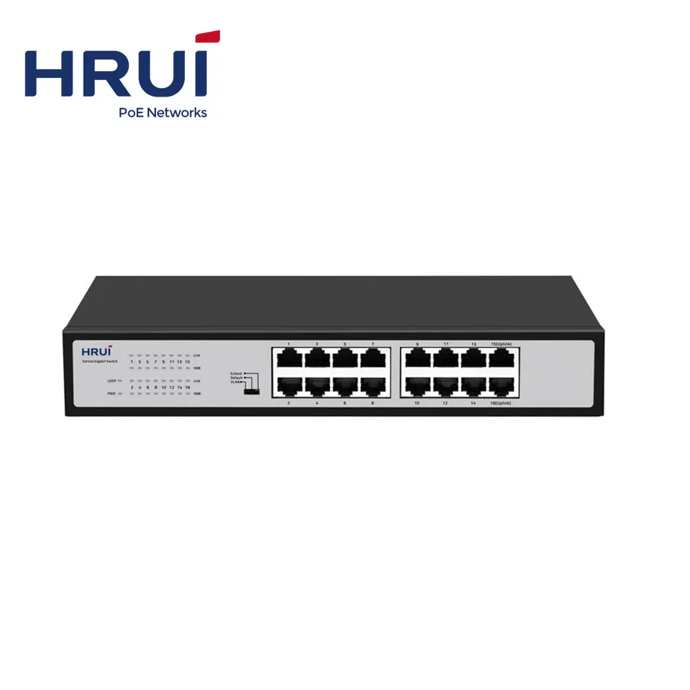 Новый сетевой петля сигнализации VLAN 16-портовый гигабитный