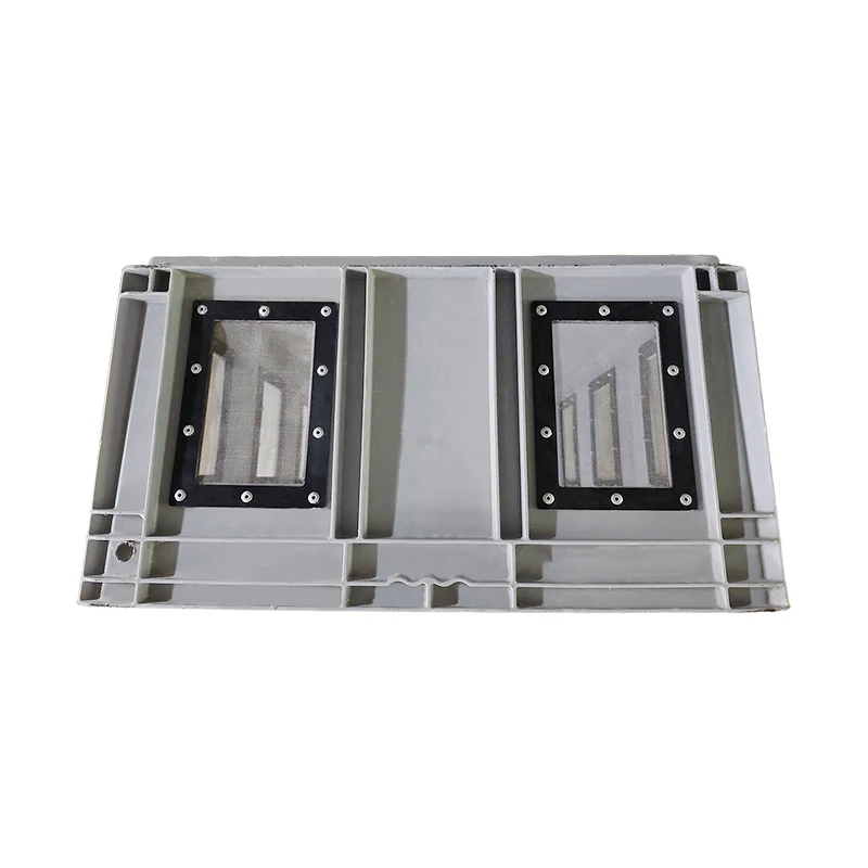 OEM Size Larvae Farming Plastic Insect Breeding Box Stackable Worm Bins for Mealworms