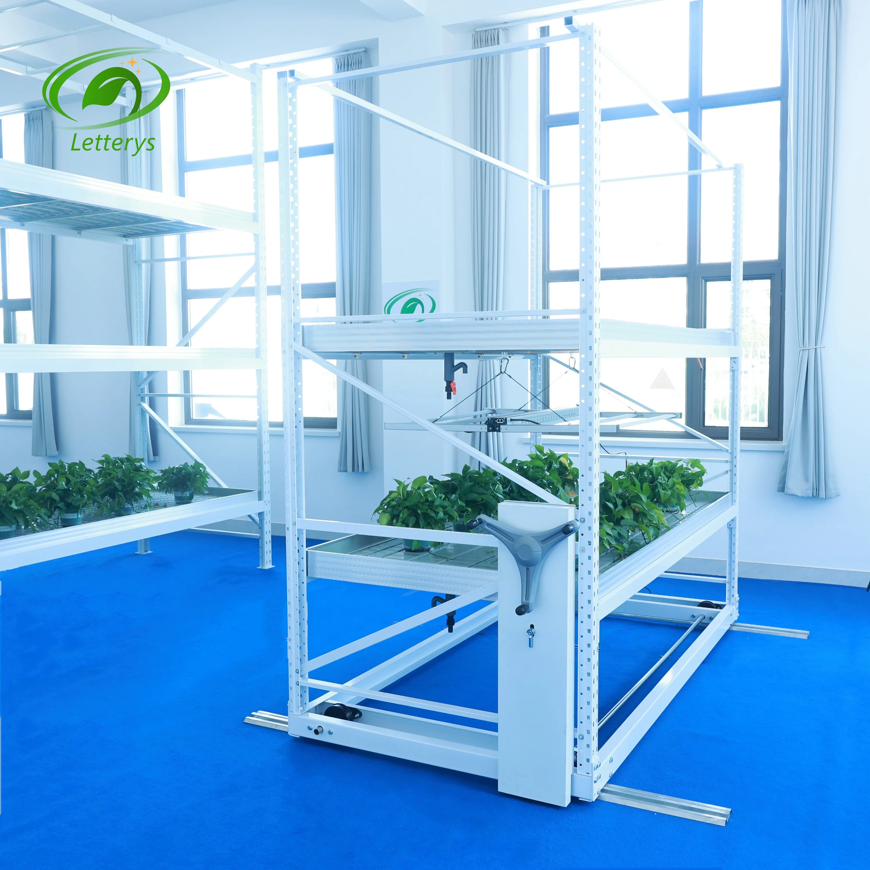 greenhouse nursery seedbed grow bed grow table grow rack rolling benches