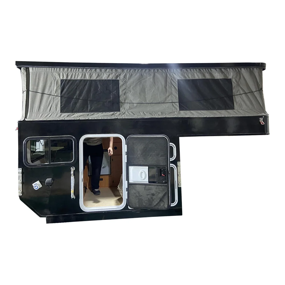 Aluminum 4x4 Factory Customised Travel Pickup Truck Camper For Sale