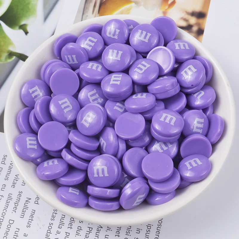 Популярные Забавные милые кабошоны для украшения телефона из смолы M Beans Kawaii с плоской задней стороной крем