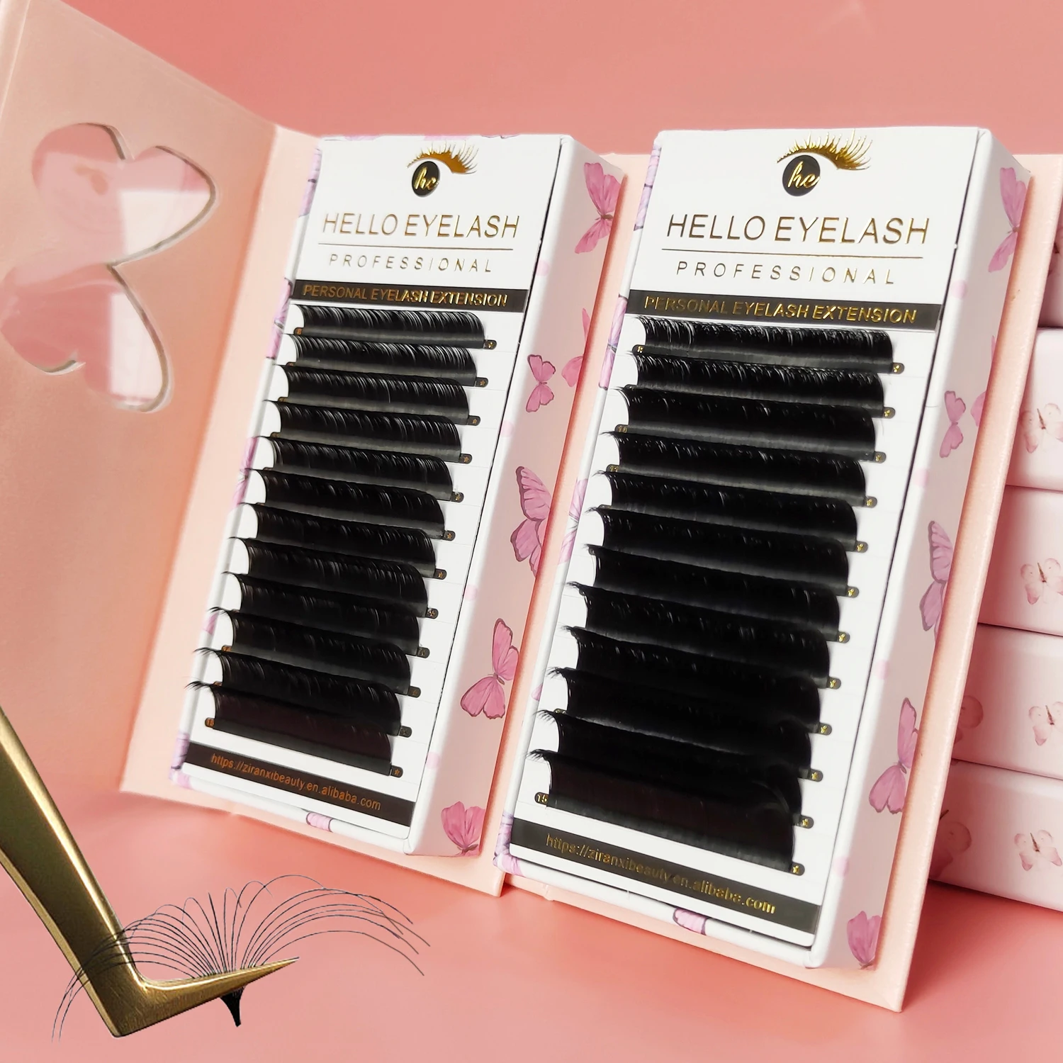 HELLOEYELASH New Arrival Factory Price Fast Shipping Volume Silk lash fan Supplier from China