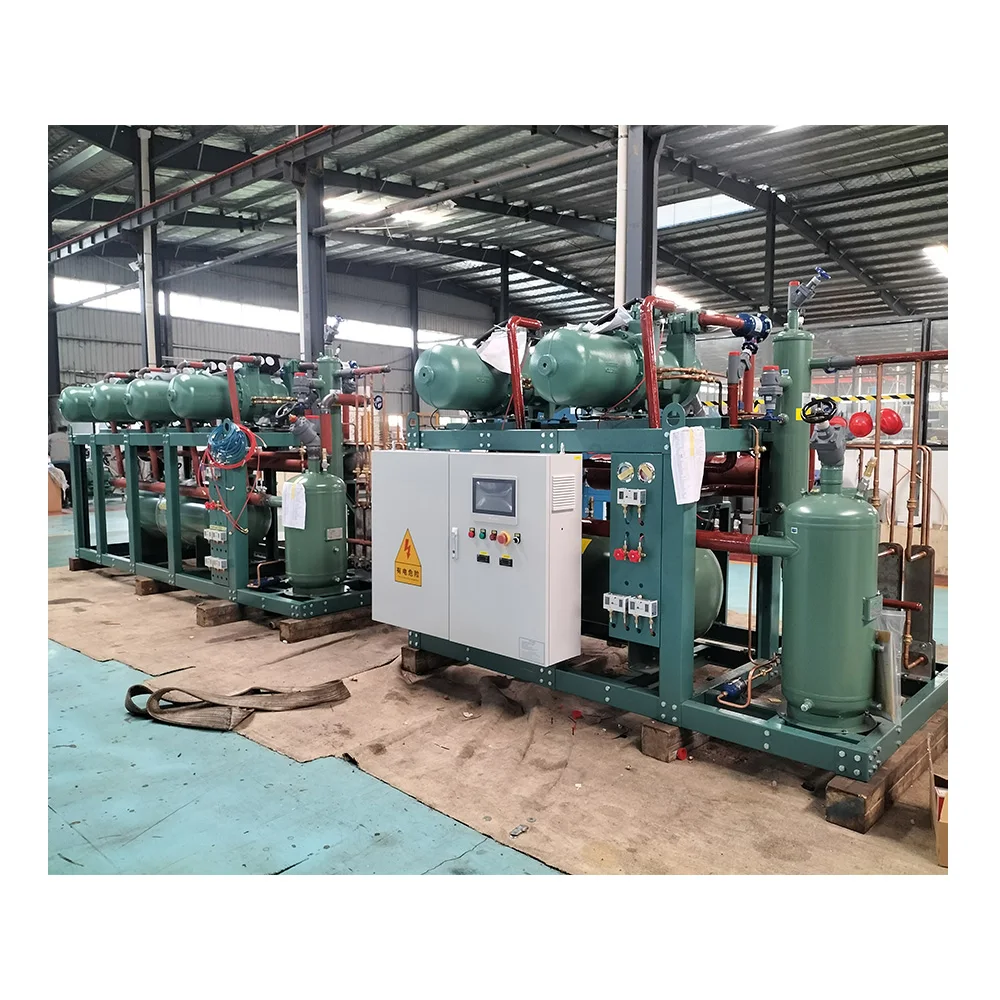 Screw compressor air cooled condensing unit for vegetable cold storage room