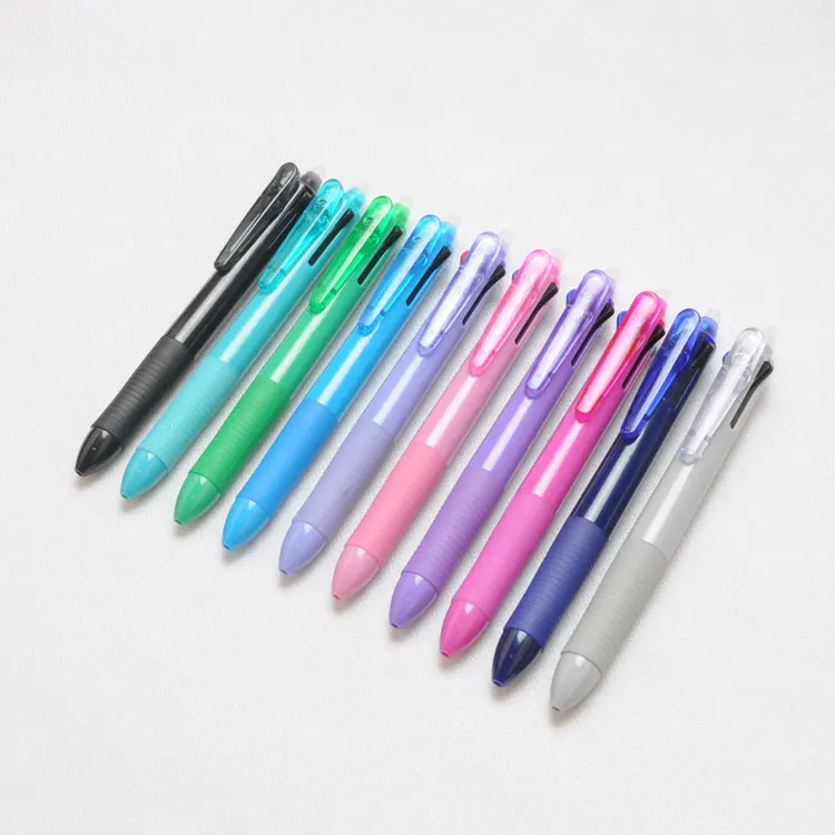 Hot 3 in 1 multi-color erasable gel pens 0.5mm with erasers wholesale