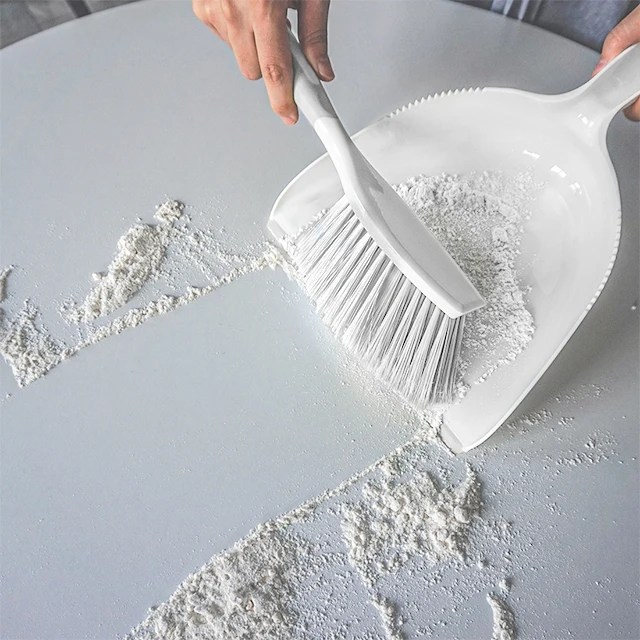 Mini Desk Dustpan High Quality Blue Pink Home Keyboard Sweeping Brush Sets Mini Desk Plastic Dustpan