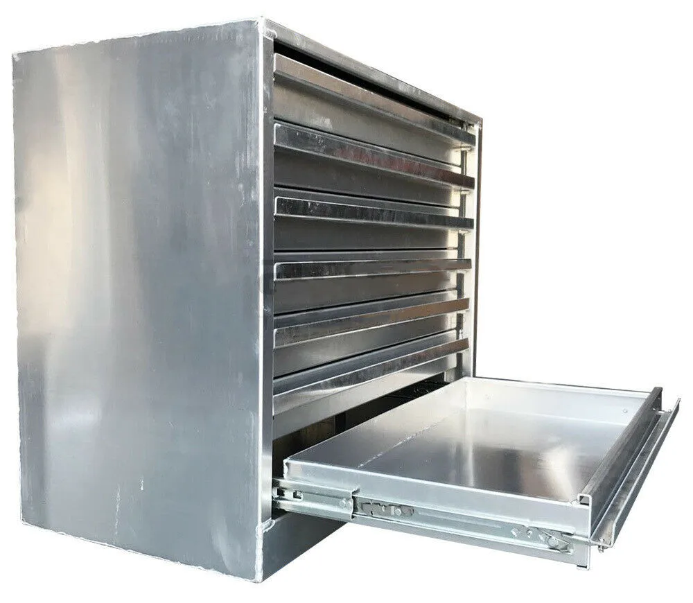 Heavy Duty Aluminium Plate Tool Box  Drawers UTE Truck Storage