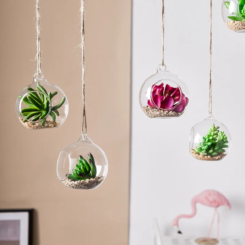 Hanging Ornament Craft Sphere Transparent Glass Ball Round Christmas Ball For Christmas Tree Decoration