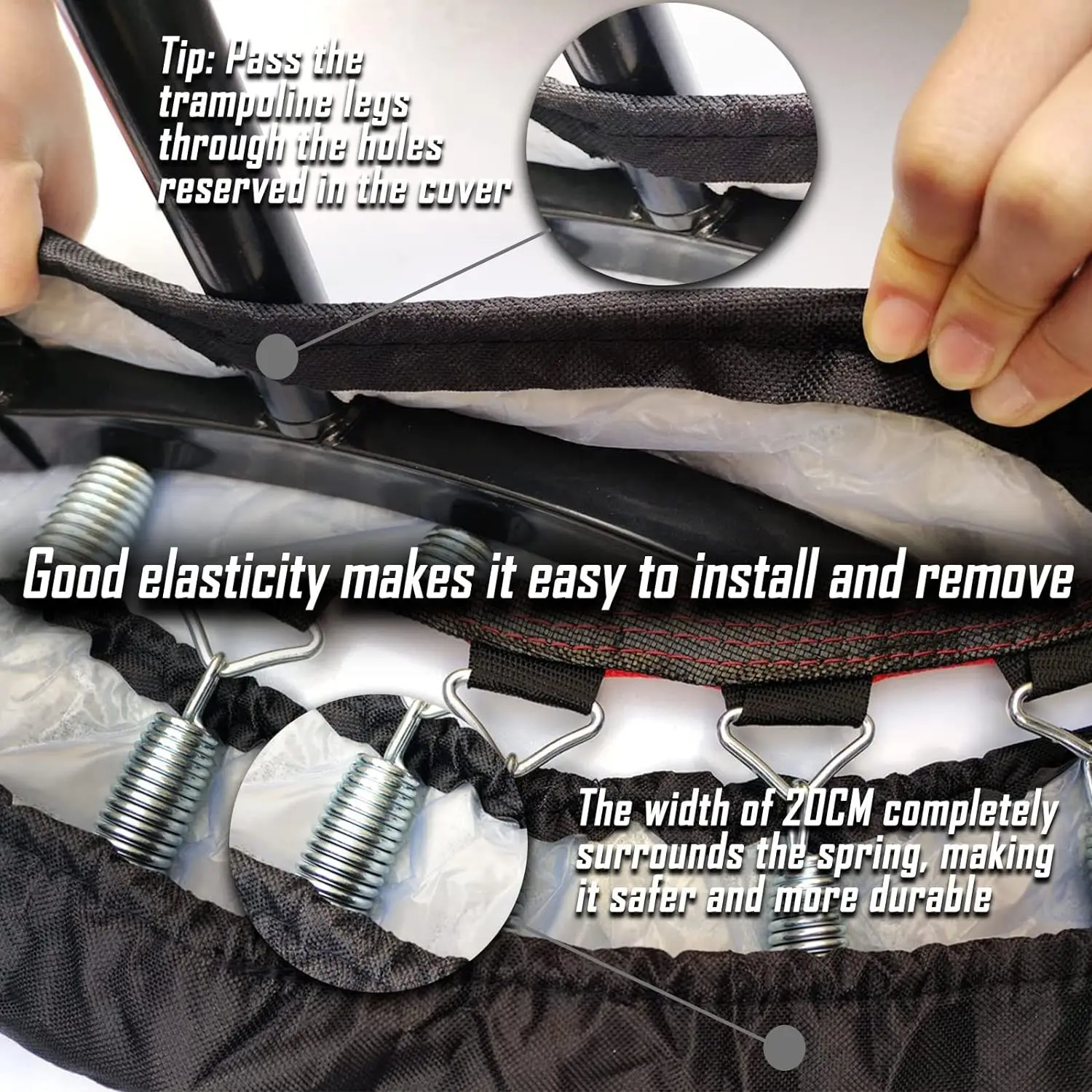 Trampoline Spring Cover Small Replacement Pad Waterproof Trampoline Pad Safety Pad Parts For Small Trampoline