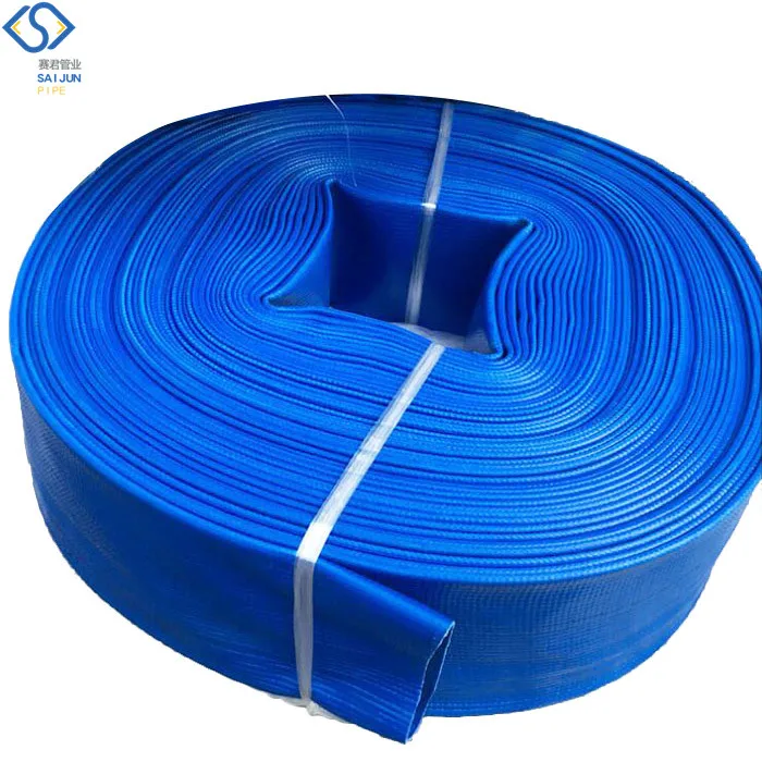 3 inch PVC Layflat Pipe / Blue PVC Water Discharge Hose / Water Irrigation Hose