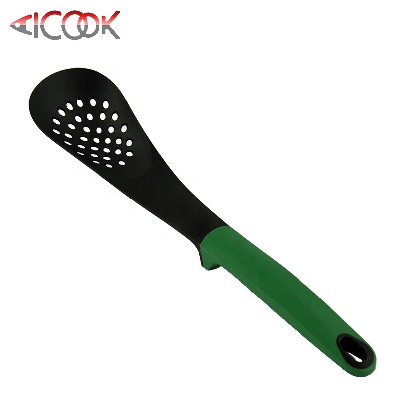 Colorful plastic kitchen cooking utensils set
