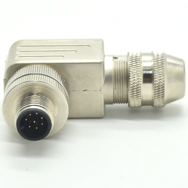 Westsam высокая производительность экранированный 8-контактный разъемом «папа» Установка M12 код штекер углового разъема