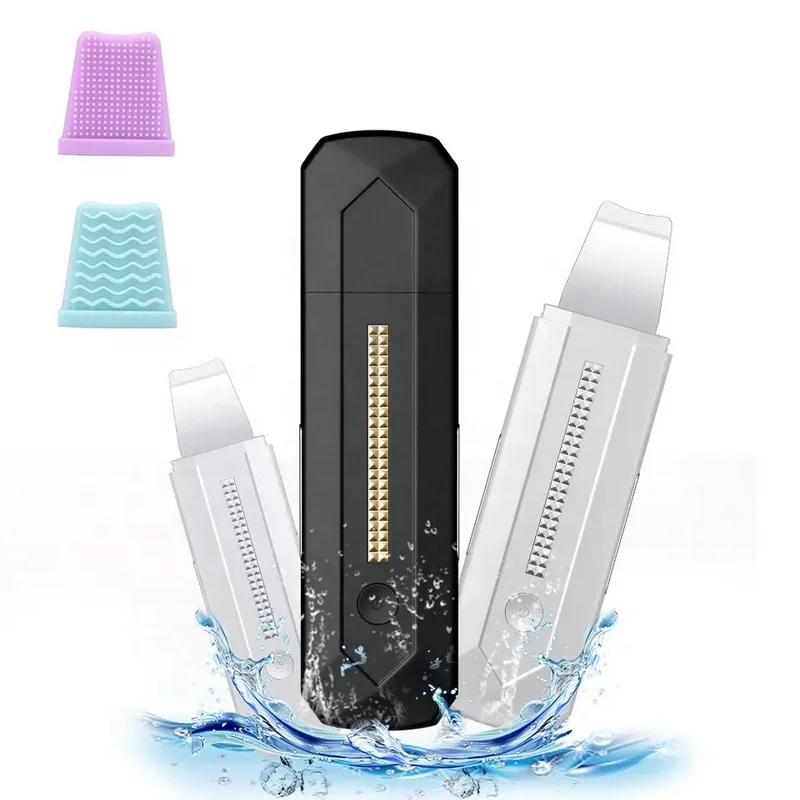 Portable Rechargeable Electric Facial Skin Scrubber Skin Scrubber Ultrasonic Peeling Ultrasonic Facial Skin Scrubber