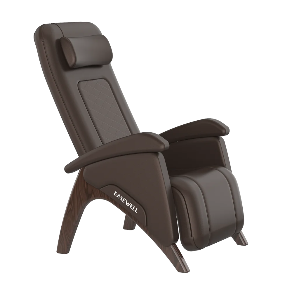 Zero gravity shiatsu massage chair relax heated home massage chair with handle controller wooden armrest