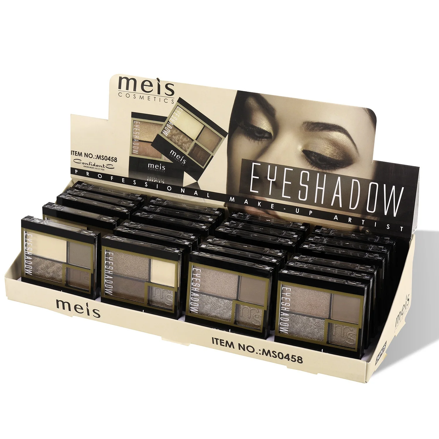 Hot Selling Waterproof Fashionable Makeup 4 Colors Shimmer Matte Eyeshadow Palette for Girls