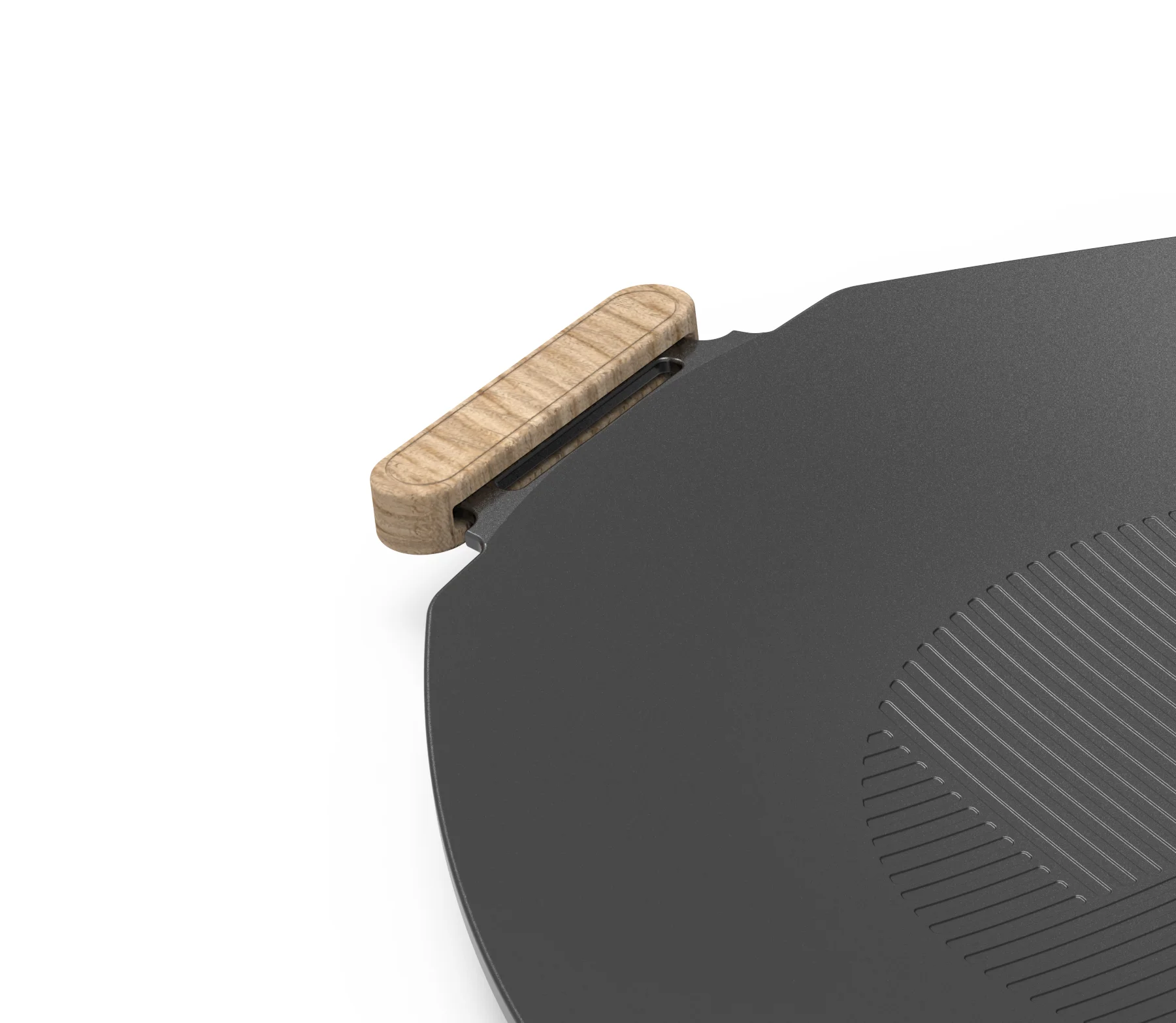 Chinese wood grill handle adjustable thermostat no-stick cooking surface electric grill