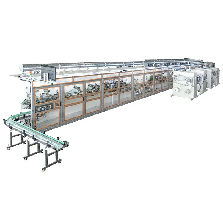 Quan Zhou Xing Yuan  Hot Sell High Speed Full Automatic Semi Servo Sanitary Napkins Pads Making Machine