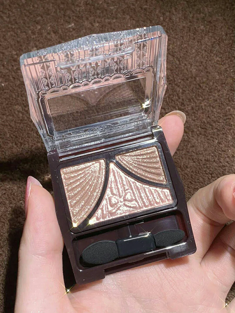 RTS wholesale waterproof high pigment glitter Japan bow 3 colors eyeshadow palette private label Cosmetics eye shadow pallets