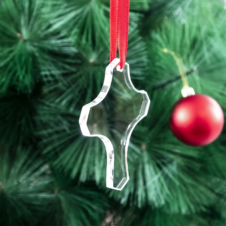 WZ Cheap wholesale crystal christmas ornaments decoration Personalized blank crysta pendant for Christmas