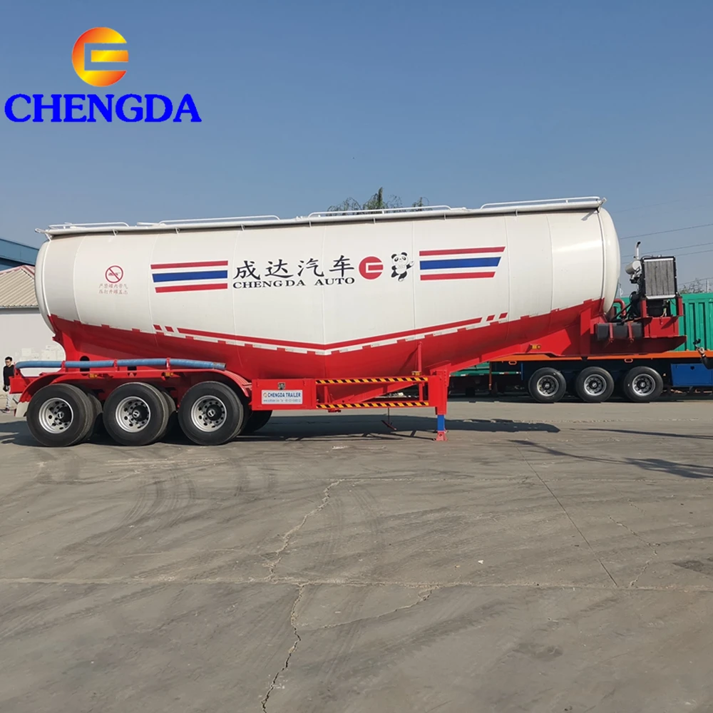 Новый полуприцеп с 2-3 осями 35-45 CBM 30-40-50 тонн сухая цистерна для перевозки цемента продажа 40