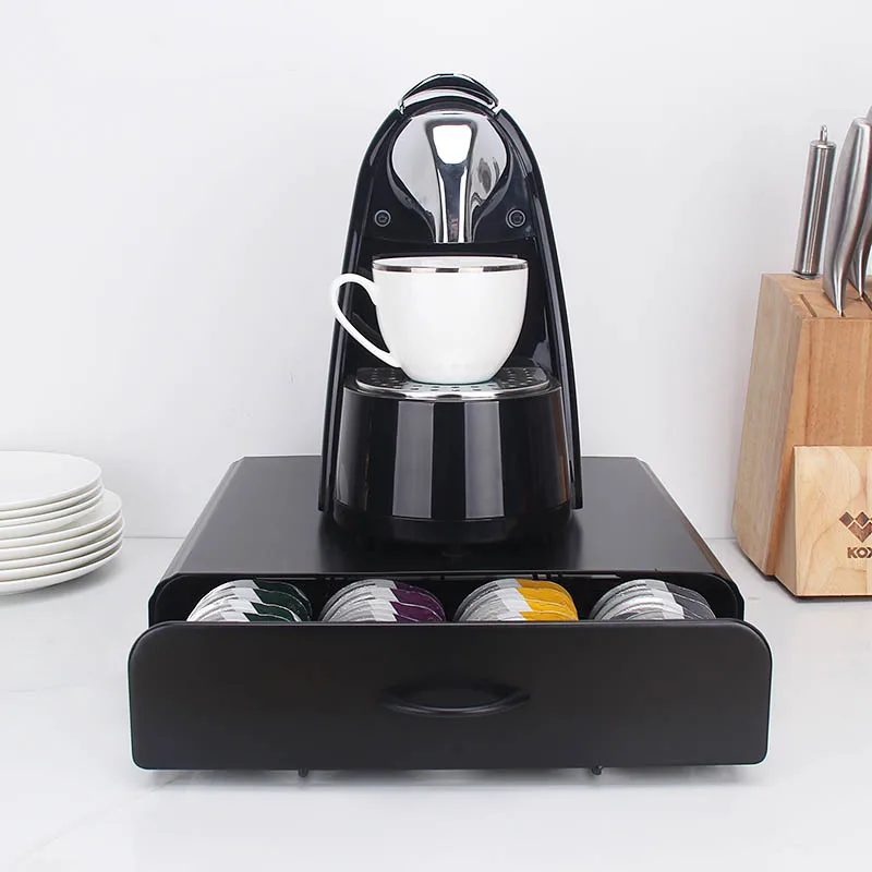 Wholesale Multi Function Metal Tassimo Coffee Capsule Storage Holder Drawer