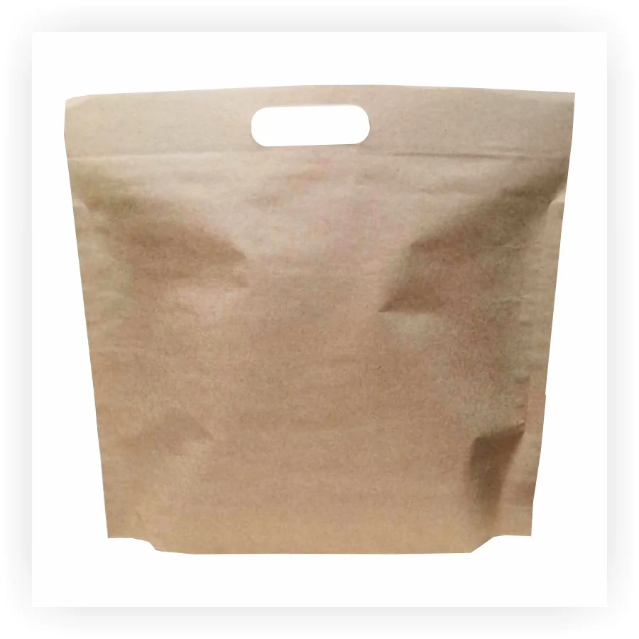 Custom Logo Printed Biodegradable Compostable Safe Kraft Paper Self Adhesive Strip Sealable Mailer Storage Bags With Handle