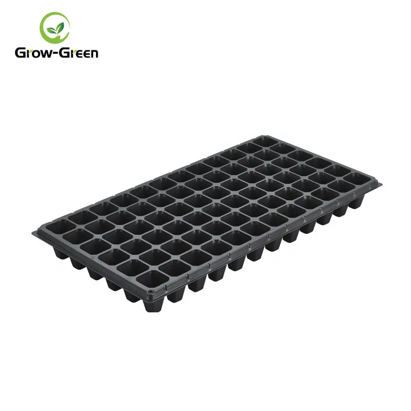 High Quality PVC/PS Plastic Seedling Tray  72 Cells Seed Tray Starting Vegetable Seeds Indoors for Nursery Plant