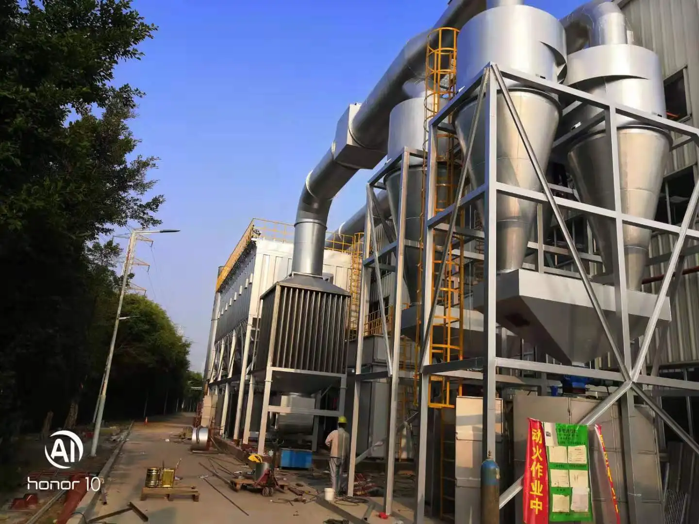 Customizable 1500mm High Efficiency Carbon Steel Cyclone Dust Collector Factory Direct for Workshop Use