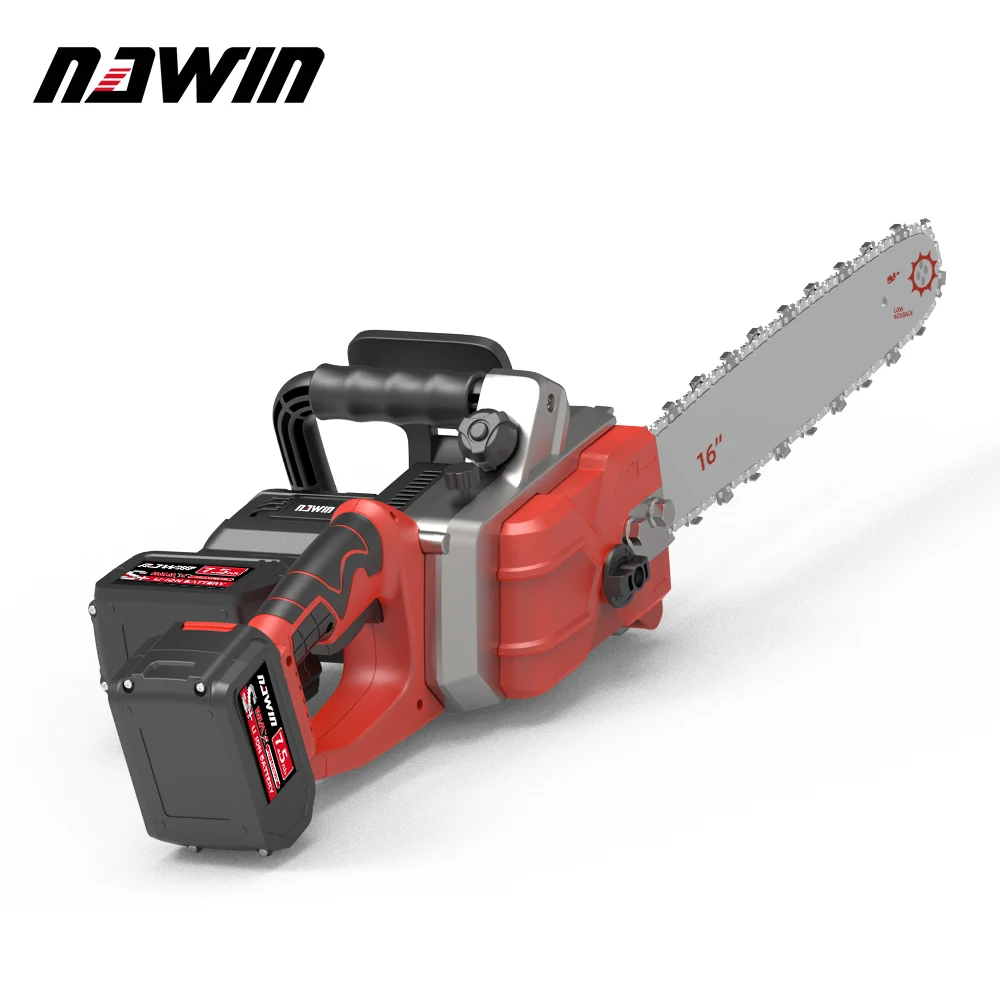 nanwei 16 inch wood saw machines chain saw  20V power tools 720m/min 6.0ah battery chainsaw power saws with 54cm chain tools