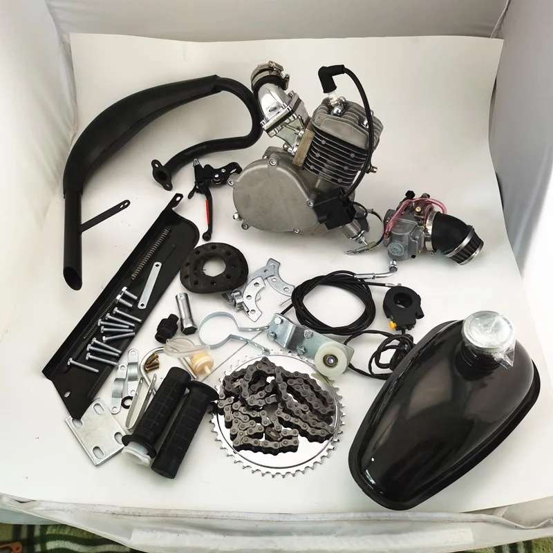 High quality Gas bicycle motor kit 2 stroke 80cc motorized with special cylinder and window piston YX80B