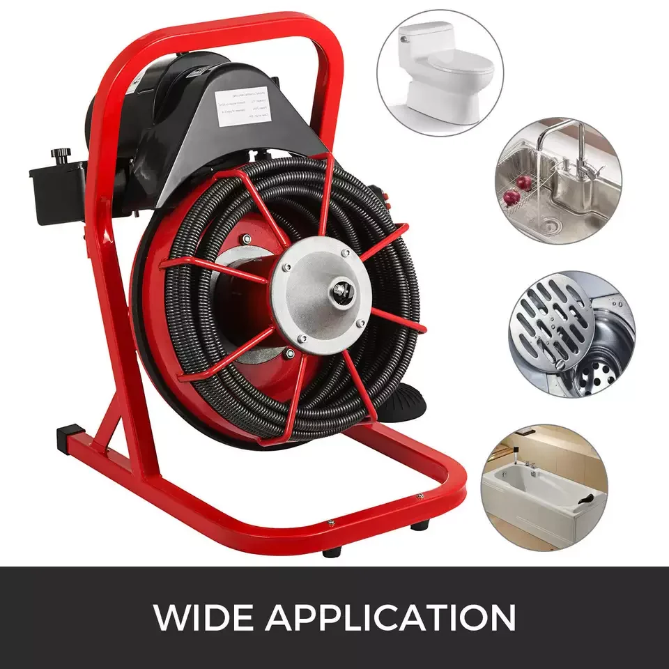 Electric pipe and sewer cleaner for dredge sewer drain cleaning machine