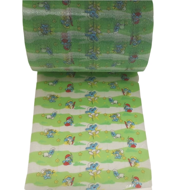 Brushed Frontal Loop Frontal Tape Baby Diaper Raw Materials  Manufacturer for  Frontal Tape