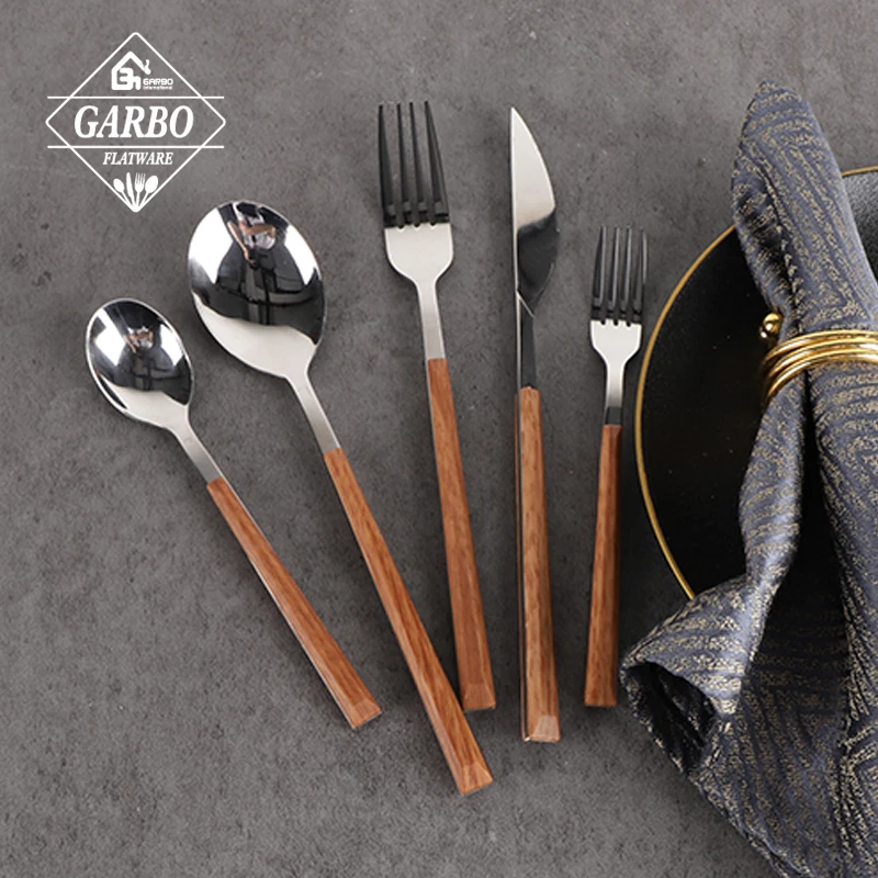 24-Piece Flatware Set Stainless Steel Cutlery Service for 6 Including Fork Spoon Knife Tableware Mirror Polished Dishwasher