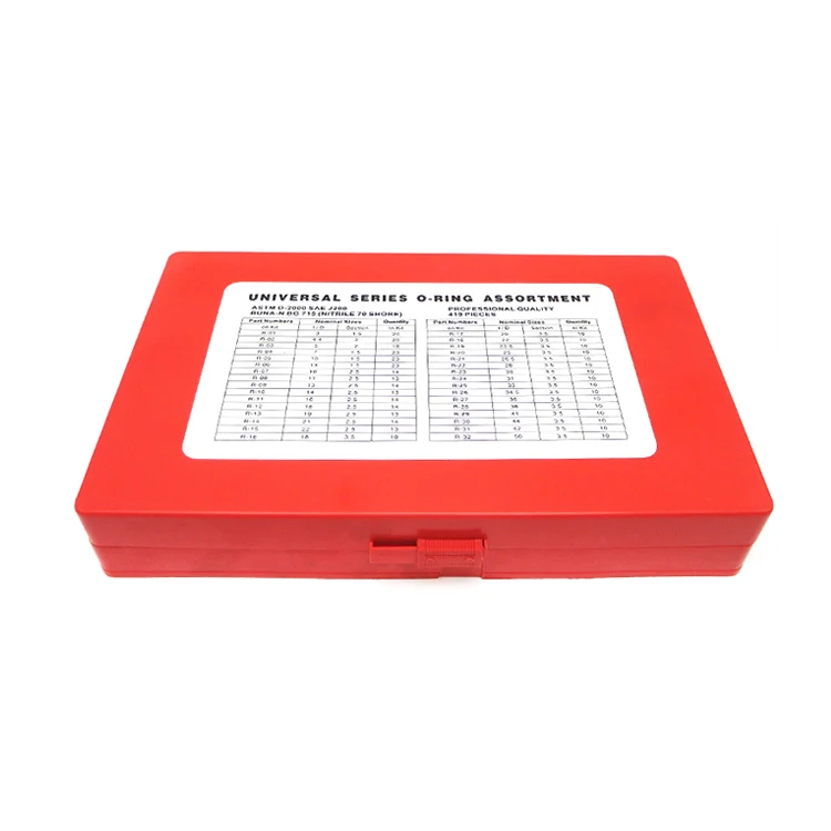 NBR FKM universal series customized small rubber o ring kit boxes
