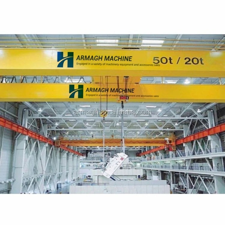 10 Ton Workshop Electric Overhead Bridge Crane 50 ton electric driven bridge crane EOT overhead crane price