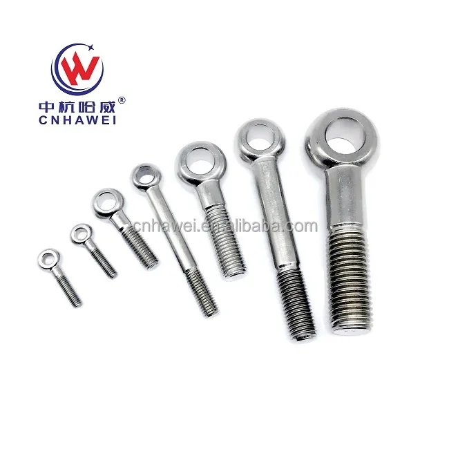 custom design DIN 444 eye bolt  partial thread or full thread