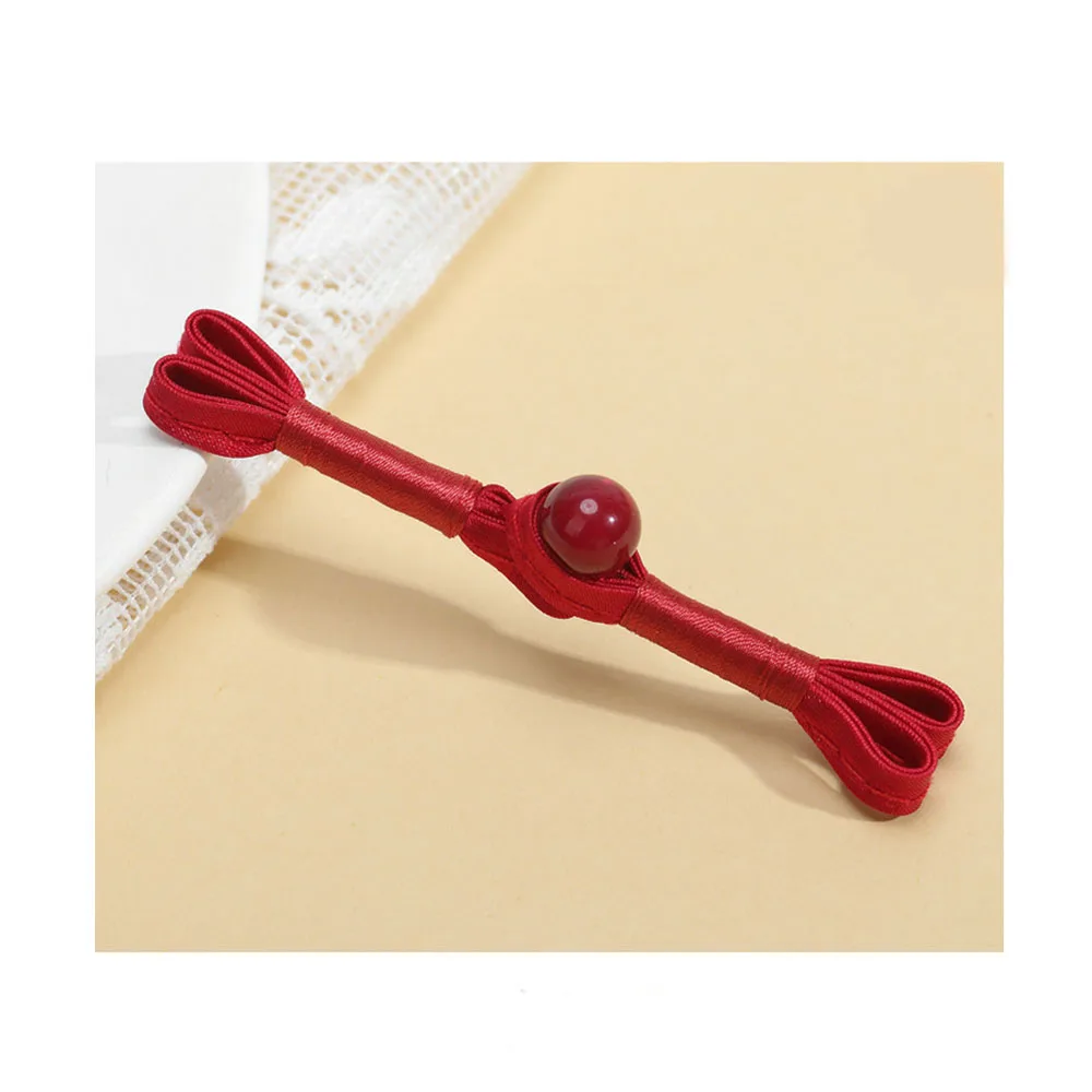 Chinese Traditional Black Swallowtail Knot Frog Button Cheongsam Beads for Clothing Shoes