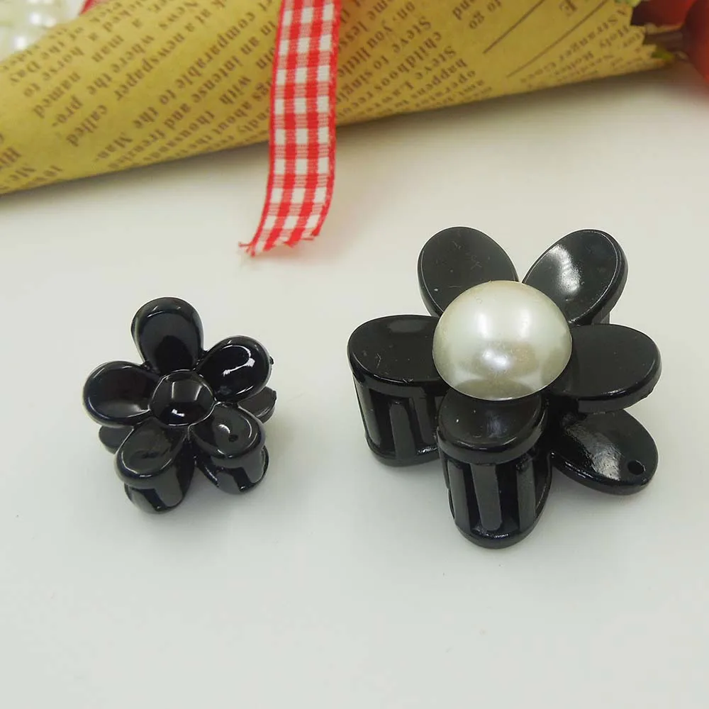 5pcs/lot High-quality Clip Fashion Plastic Hair Claw Black Color Hair accessories for Women Simple Diy Hair Crab Clamp