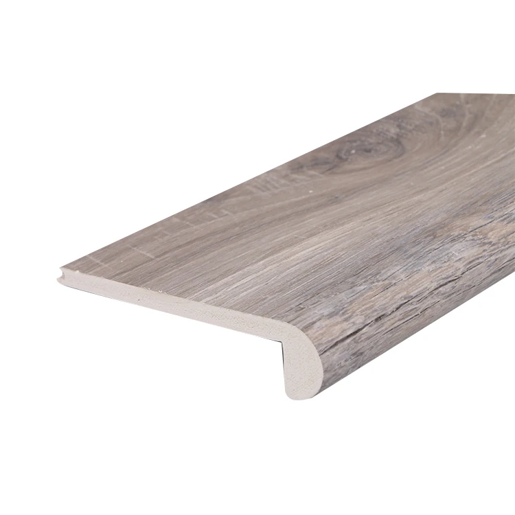 HIGH QUALITY WATERPROOF PVC/WPC STAIR BOARD FLUSH STAIR NOSE